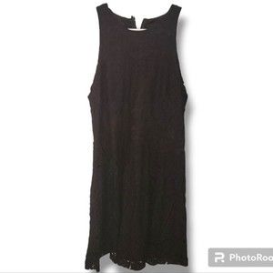Target Mossimo Fit & Flare Black Eyelet Lace Wedding Guest Dress - XL